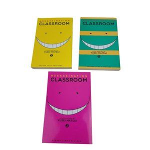 Assassination Classroom Volume 1, 2, and 3 by Yusei Matsui Manga Graphic Novel